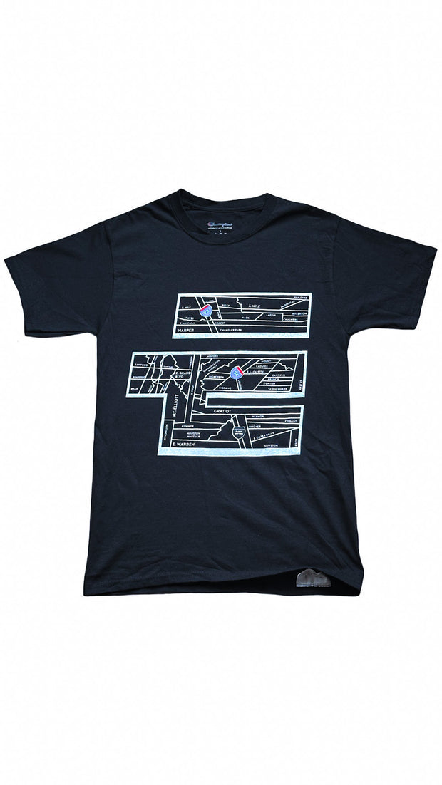 Black Eastside Det. Native T-shirt